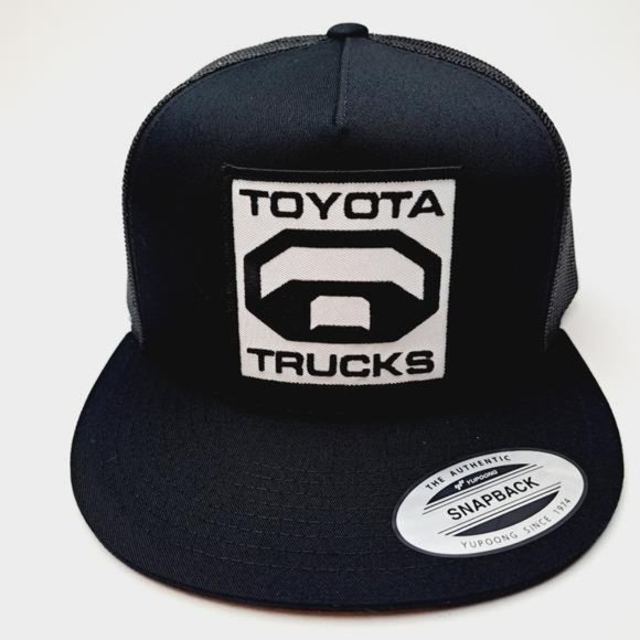 Retro TRD Toyota Trucks Embroidered Patch Flat bill Trucker Mesh Retro Cap JDM main image 4